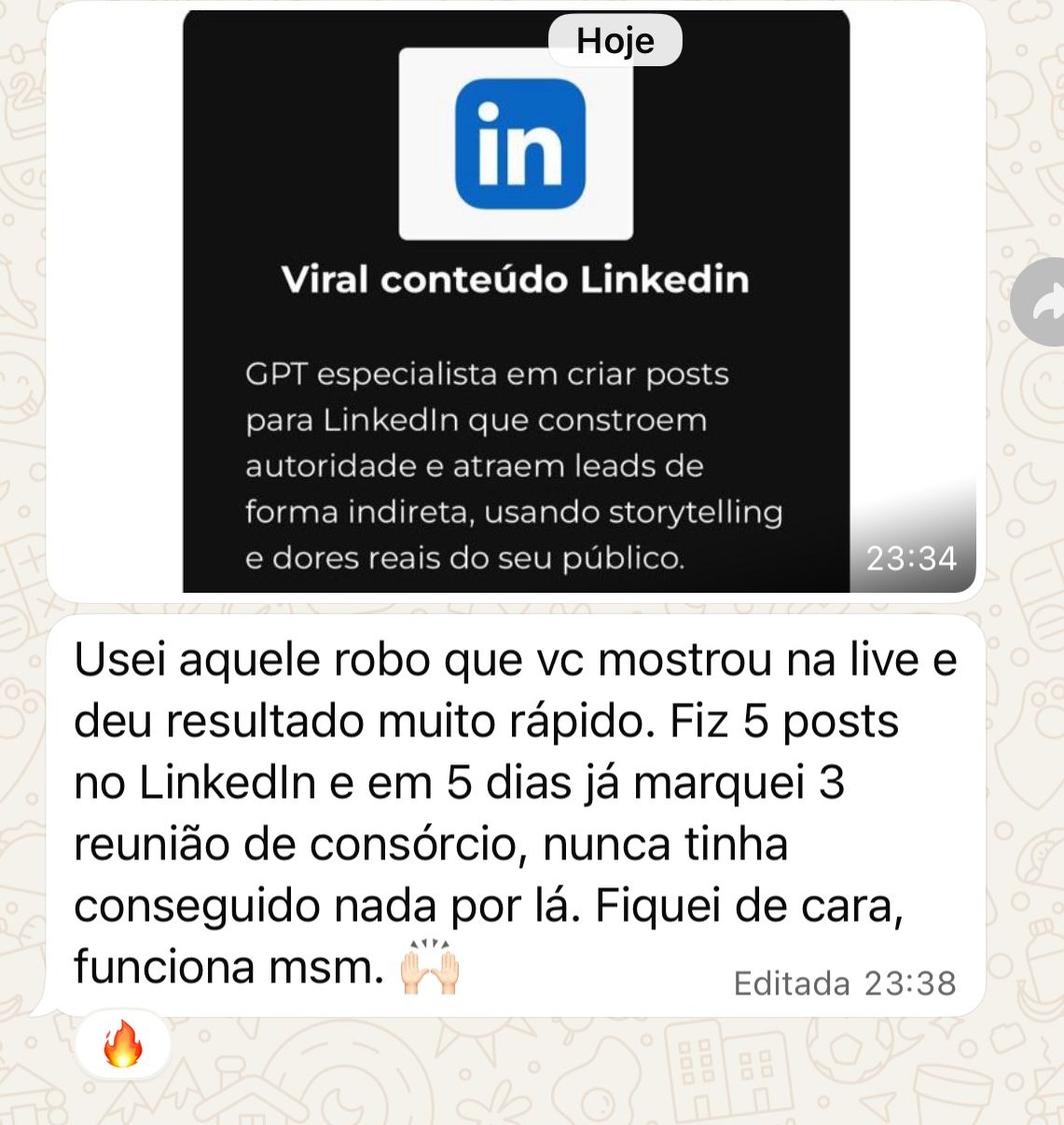 5 posts LinkedIn 3 reuniões