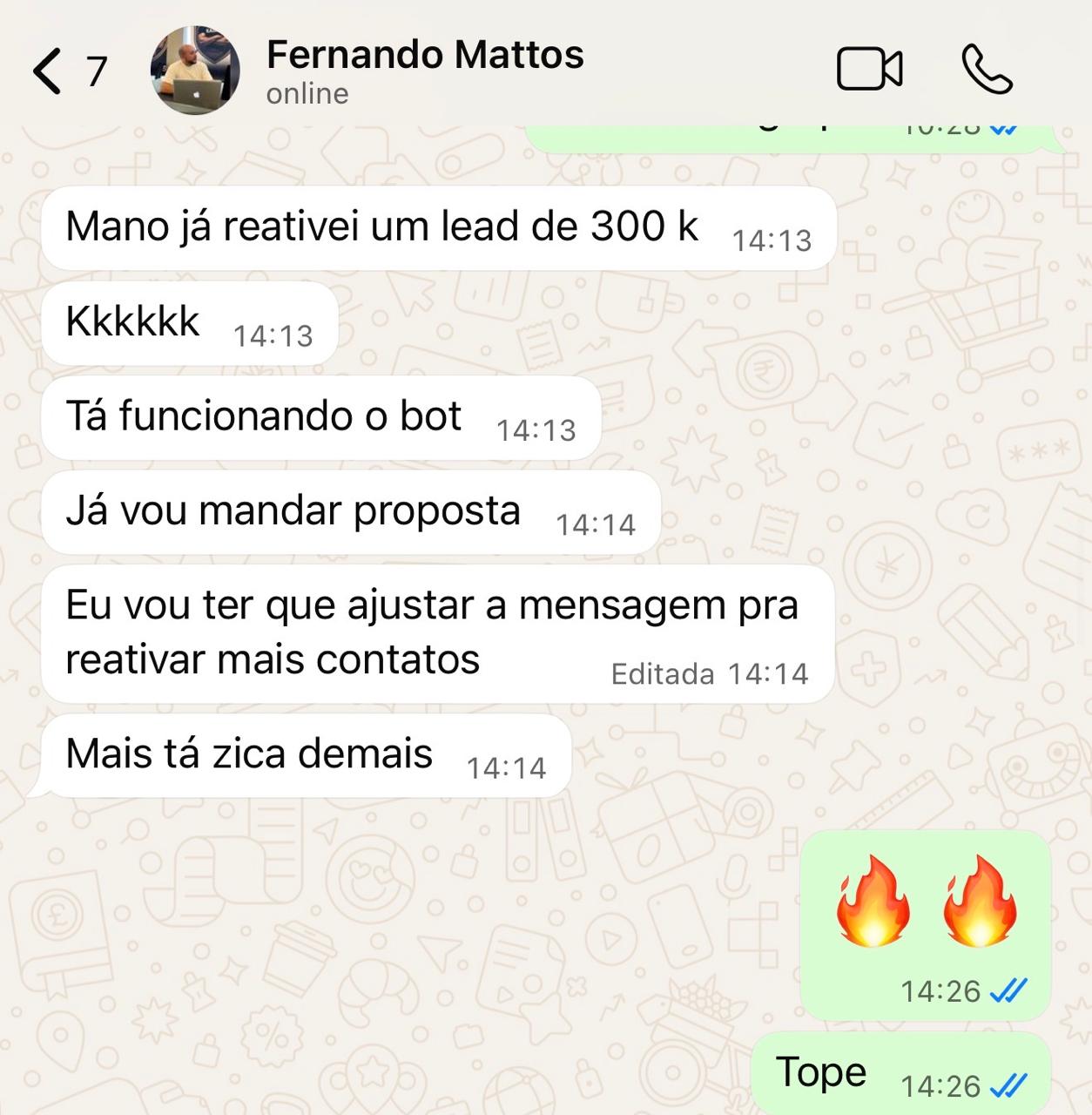 Fernando reativou 300k