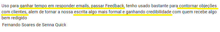 Fernando Senna tempo objeções