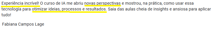Fabiana Lage novas perspectivas