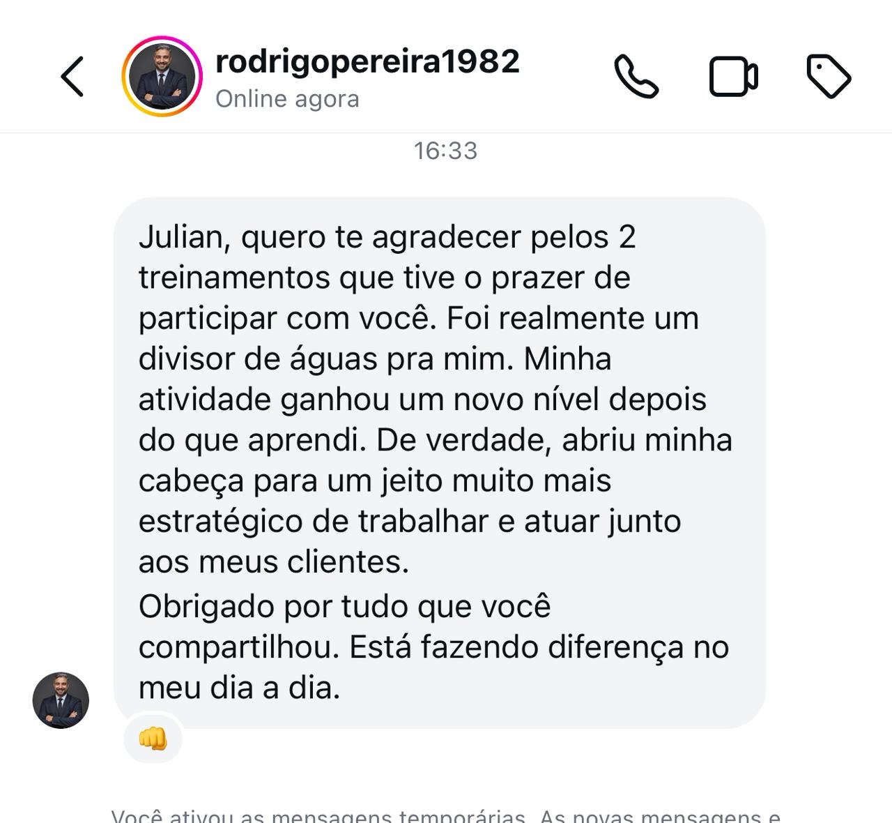 Rodrigo divisor de águas